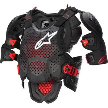 Alpinestars A-10 V2 Full Roost Guard - Black/Red - Maximum Protection And Comfort 1