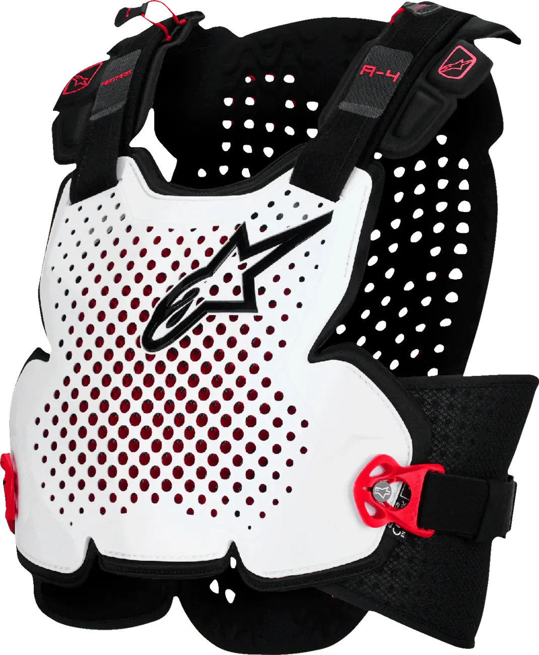 Alpinestars A-4 Plasma Roost Guard M/L – Black/Red/White – Off-Road Protection 1