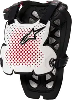 Alpinestars Adult A-1 Pro Chest Protector - White/Black/Red 1
