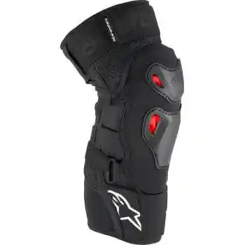 Alpinestars Bionic Pro Plasma Knee Protectors - Black/Red/White Ce-Certified 1