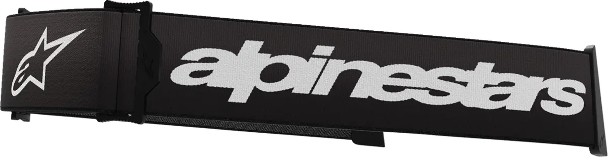 Alpinestars Goggles Supertech Goggle Strap - Black/White (Part #9400125-12) 1