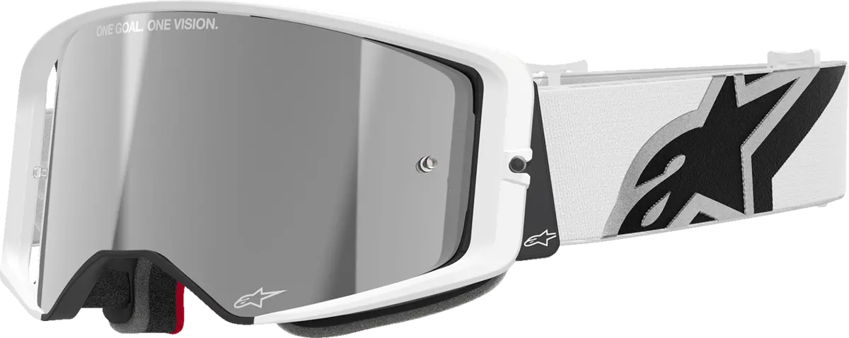 Alpinestars Goggles Supertech Goggle With Silver Mirror Lens - White Frame - 5100325-2055 1