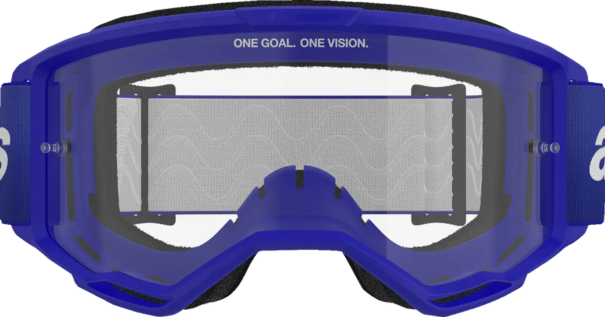 Alpinestars Goggles Vision 3 Blue Wordmark With Clear Lens - 5103325-7189 2