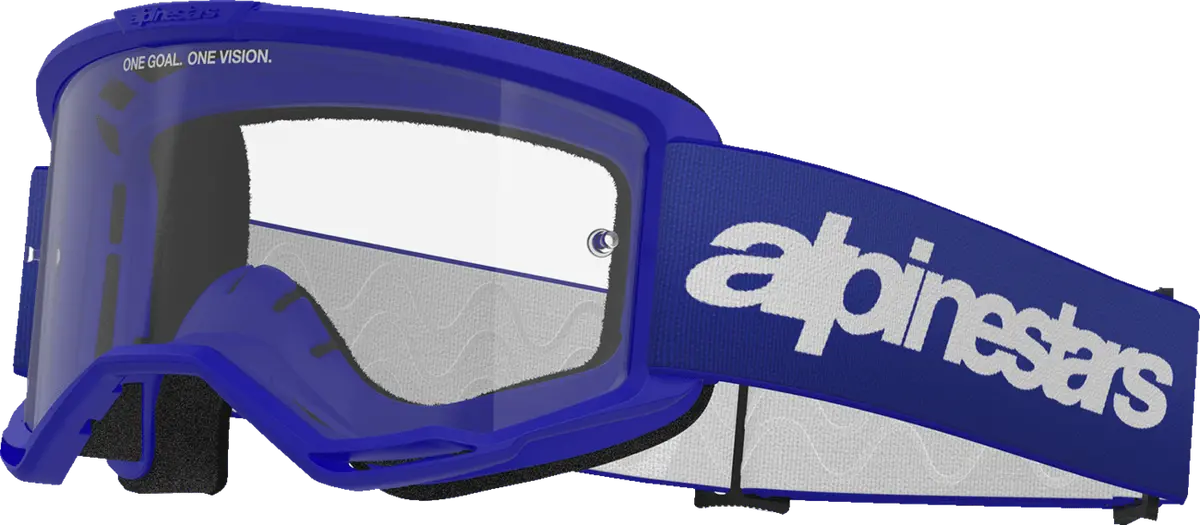 Alpinestars Goggles Vision 3 Blue Wordmark With Clear Lens - 5103325-7189 1