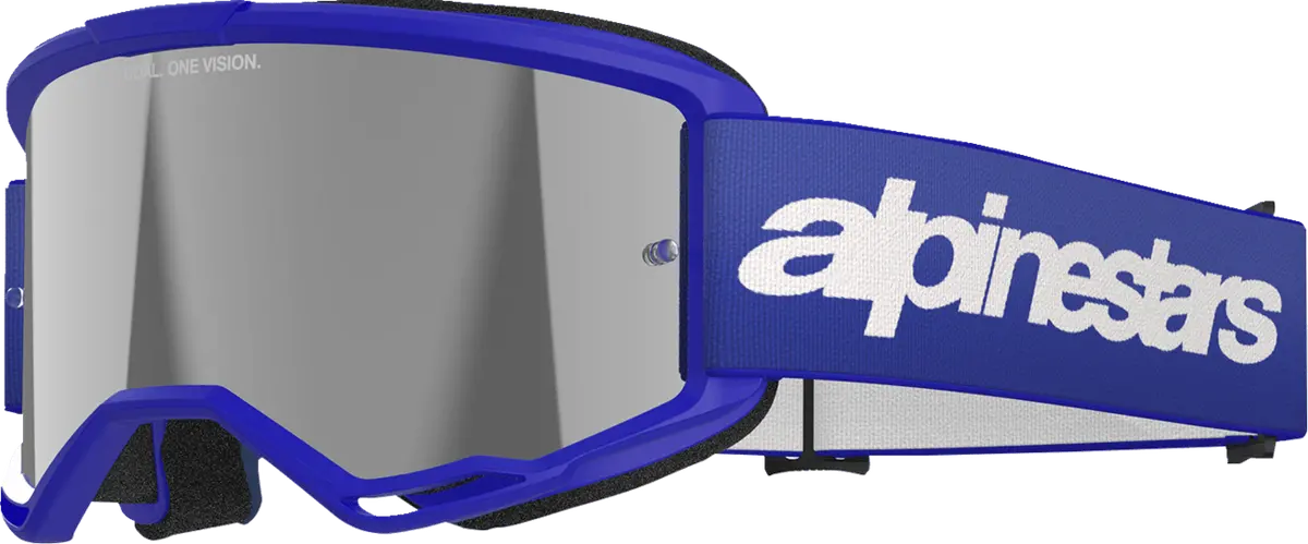 Alpinestars Vision 3 Goggles - Blue W/ Silver Mirror Lens - 5103225-7266 1