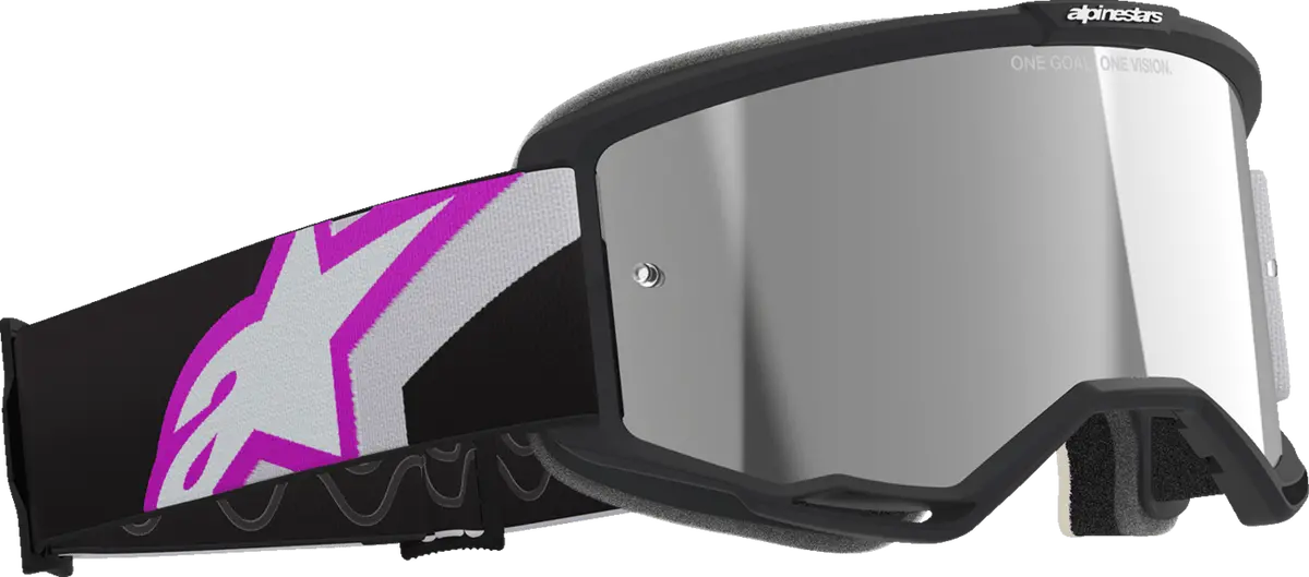 Alpinestars Goggles Vision 5 Goggle - Light Gray/Purple With Silver Mirror Lens  - 5101825-9285 1