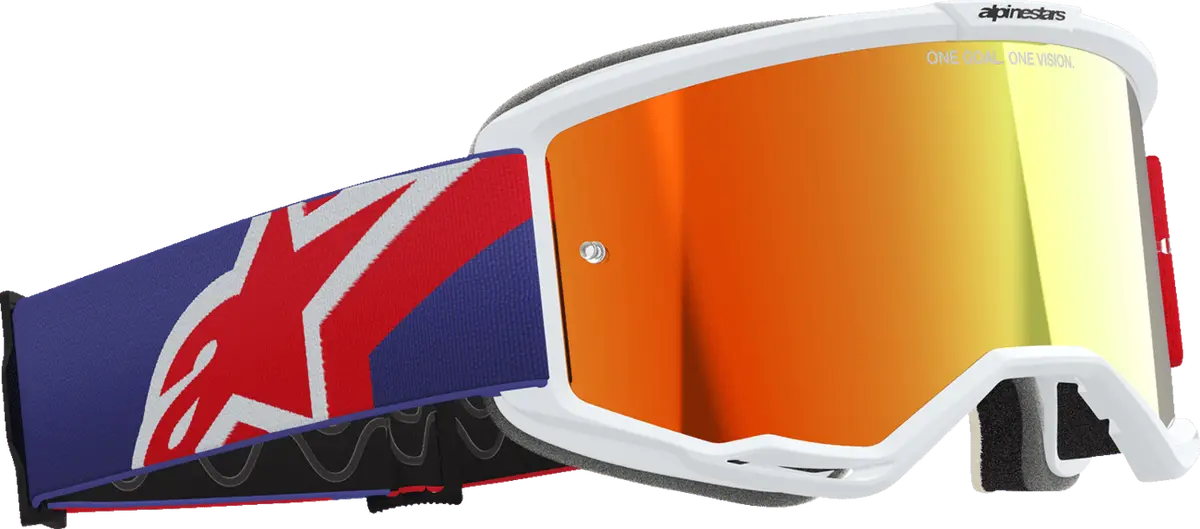 Alpinestars Goggles Vision 5 Goggle - Red/Purple With Red Mirror Lens - 5101825-3154 1