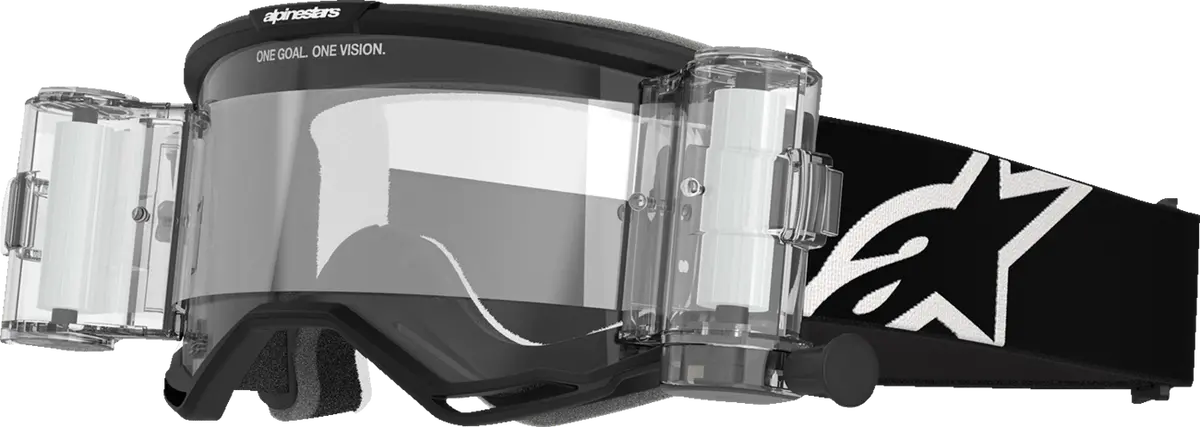 Alpinestars Vision 5 Roll-Off Goggles W/ Clear Lens + Anti-Fog Coating - Black - 5102825-1529 1