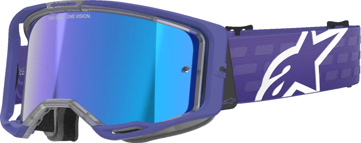 Alpinestars Goggles Vision 8 Goggle * Purple Frame With Blue Mirror Lens -  5101625-3116 1