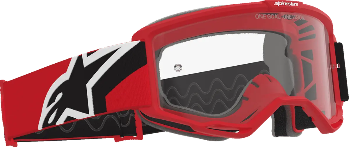 Alpinestars Goggles Vision Otg Goggle - Red/Black/White With Clear Lens - 5100726-3163 1