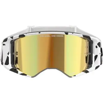 Alpinestars Supertech Corp Abs Vision Goggle White/Gold - Gold Mirror Lens, 5100325-2044 2