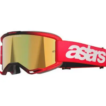 Alpinestars Vision 5 Blaze Goggle - Red - Gold Mirror Lens, 5102125-3115 1