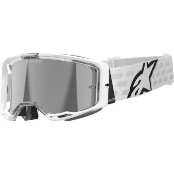 Alpinestars Vision 8 Corp Goggles - White/Silver Mirror Lens, 5101625-2055 1