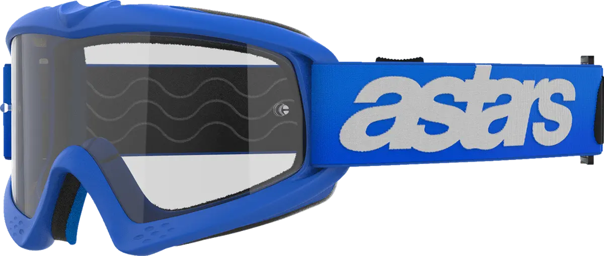 Alpinestars Youth Vision Goggle Blaze Blue With Clear Lens - 5140325-7189 1