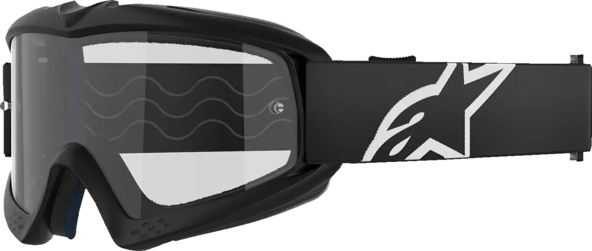 Alpinestars Youth Vision Goggle With Clear Lens - Black Frame - 5140125-1425 1