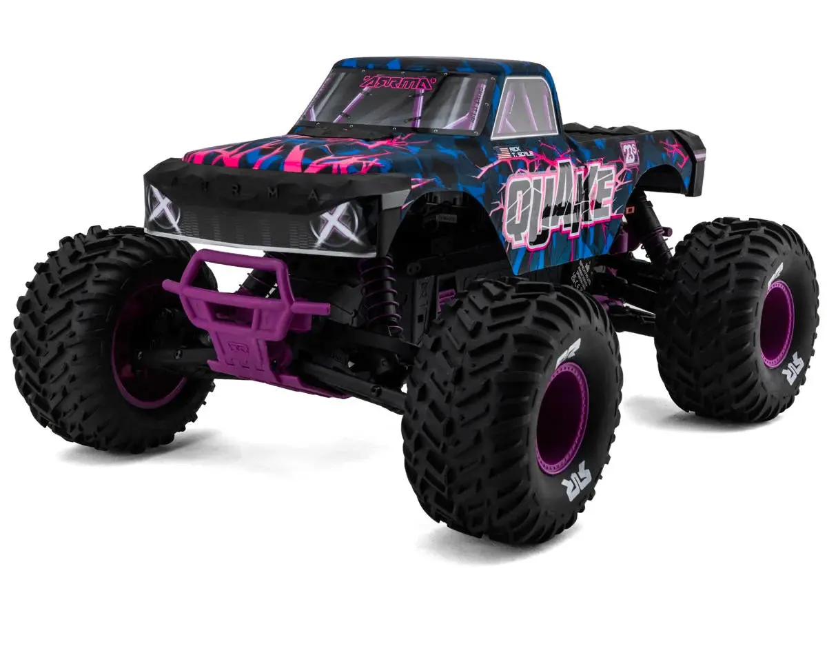 Arrma Quake 223S Dsc 1/10 Rtr Brushless 2Wd Monster Truck (Choose Color) W/Slt2 2.4Ghz Radio 1