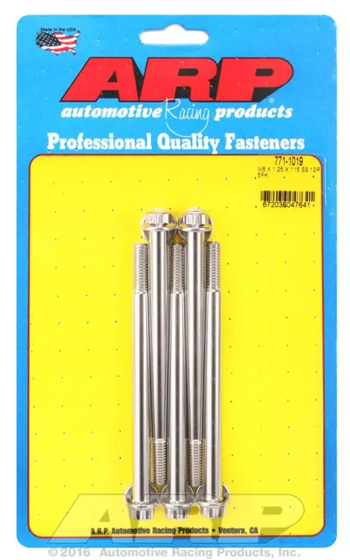 Arp Stainless Steel Engine Bolts – Grade 8740 Alloy, 771-1019 Spec 1