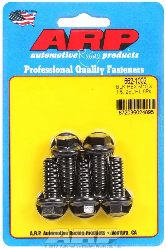 5-Piece Black Oxide Hex Bolt Kit – Metric, Ar662-1002 1