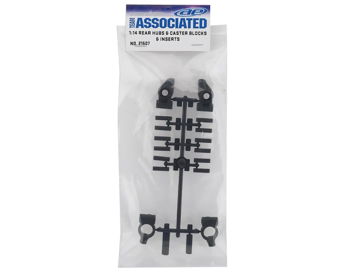 Associated Reflex 14B/14T Rear Hubs & Caster Blocks & Inserts 2