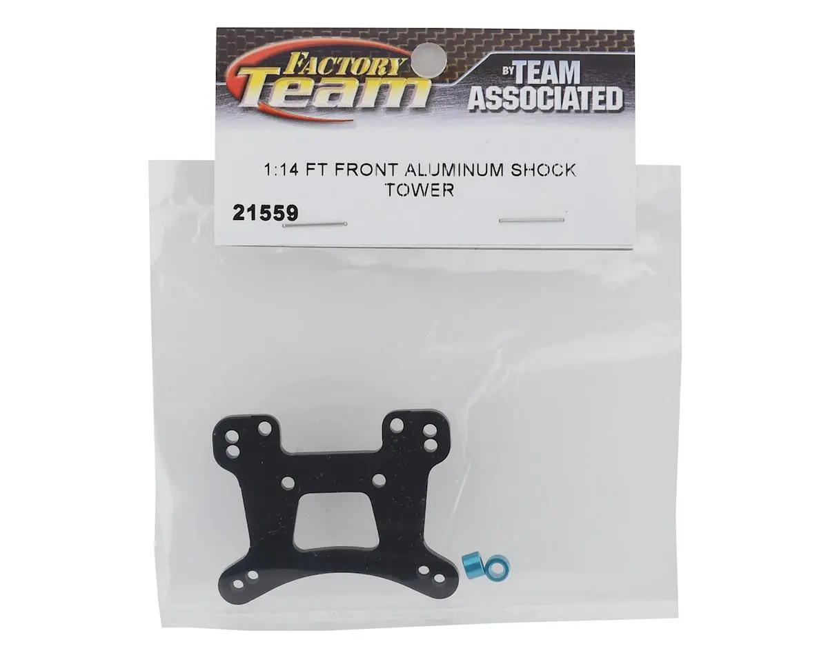 Associated Ft Reflex 14B/14T Aluminum Front Shock Tower (Black) 1
