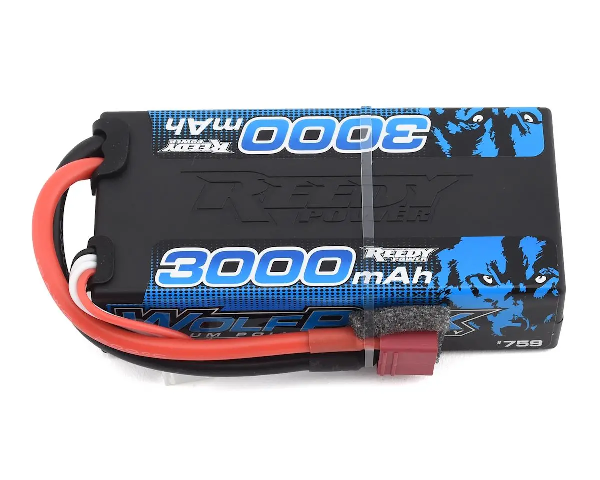 Reedy Wolfpack 3S Hard Case Shorty 30C Lipo Battery (11.1V/3000Mah) W/T-Style Connector - Asc759 1