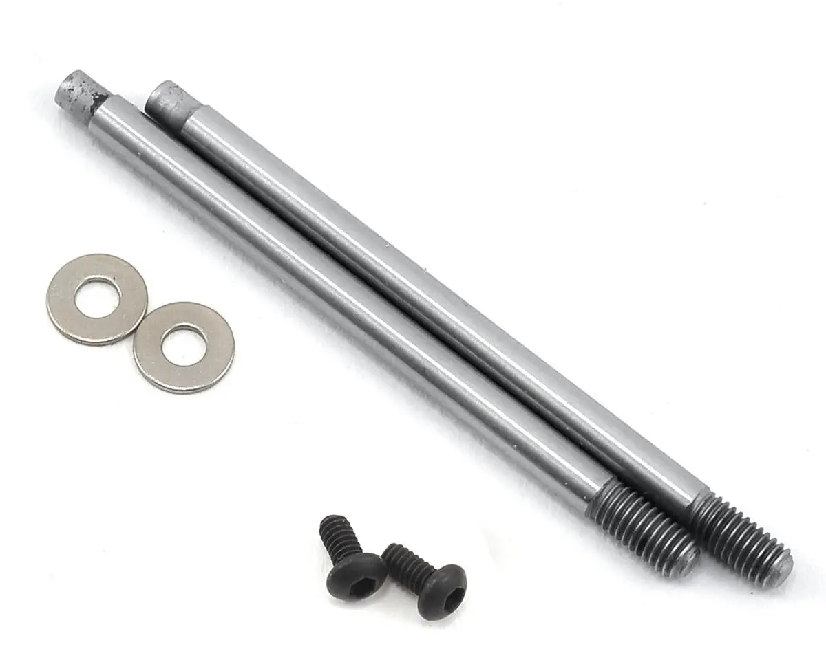 Associated 3X27.5Mm V2 Chrome Screw Mount Shock Shaft (2) 2