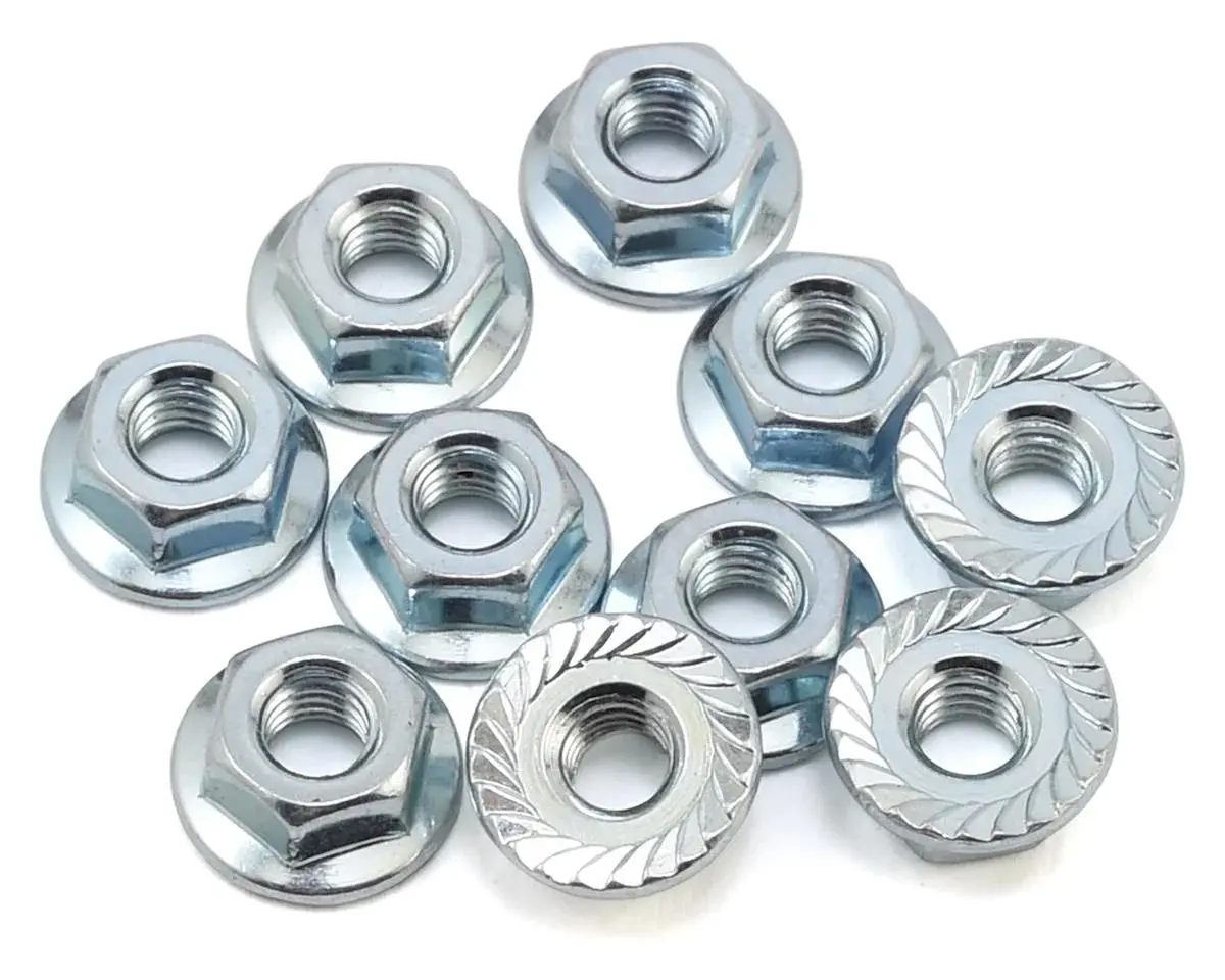 Team Associated M4 Serrated Wheel Nuts (10) - Asc91826 1