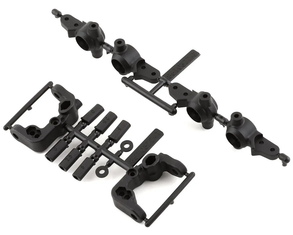 Associated Rc10b6.4 -1Mm Scrub Caster & Steering Blocks 1