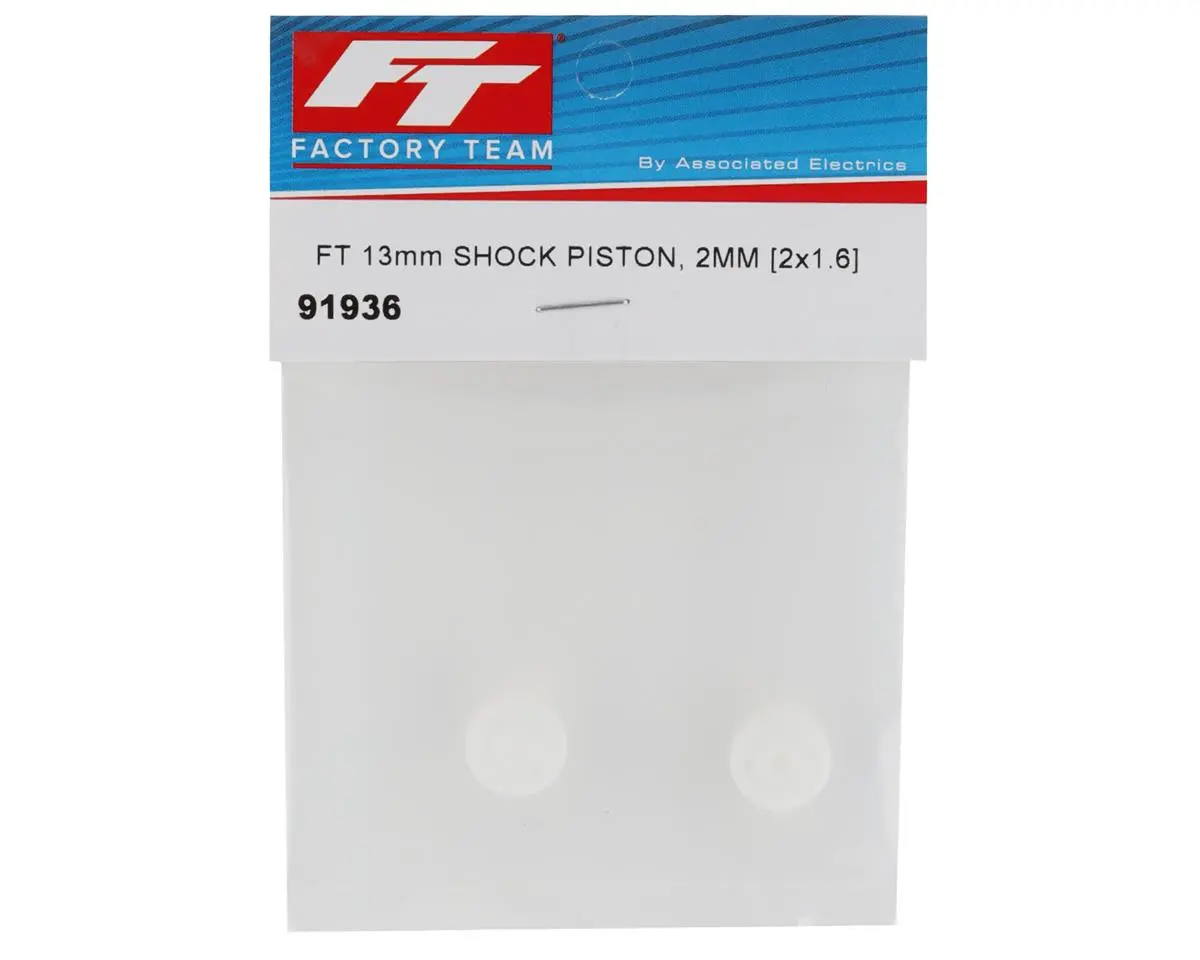 Associated Ft 13Mm 2Mm Shock Piston (2) (2X1.6Mm) 2