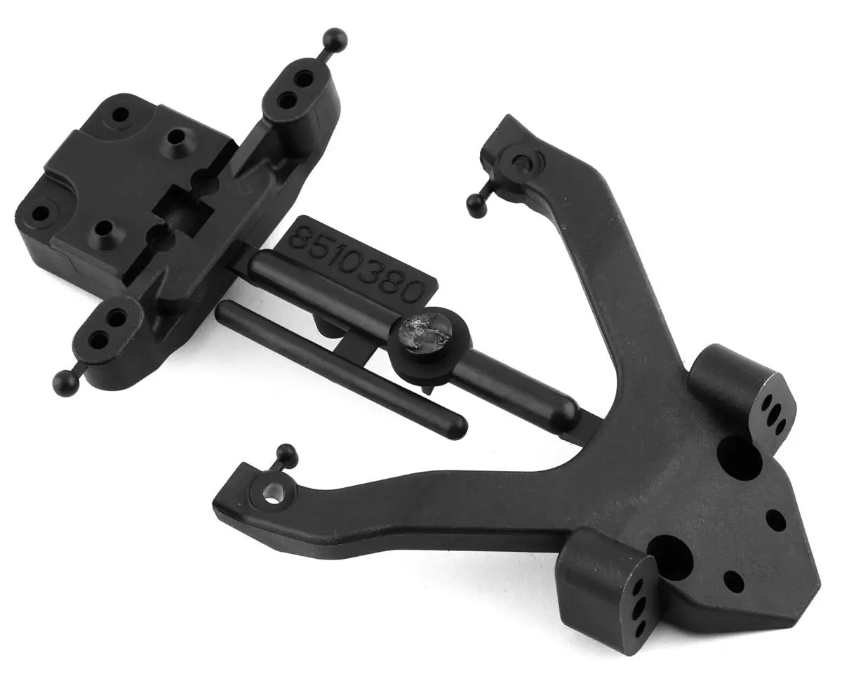 Associated Ft Rc10b6.4 Top Plate And Ballstud Mount Carbon 1