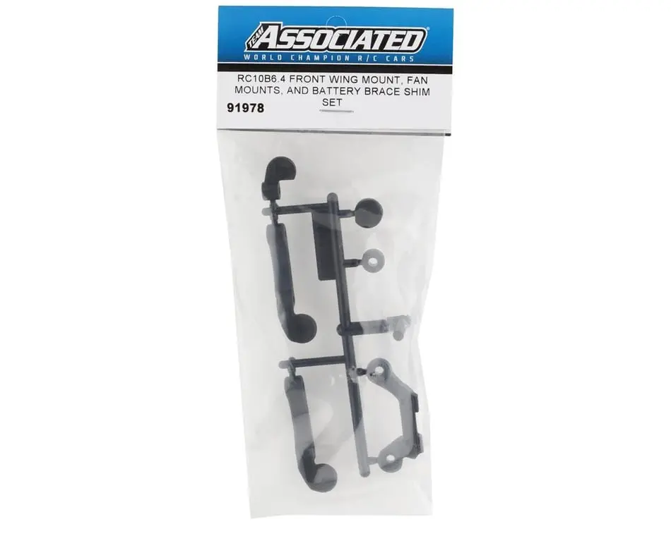 Team Associated Rc10b6.4 Front Wing/Fan Mount & Battery Brace Shim Set (91978) 2