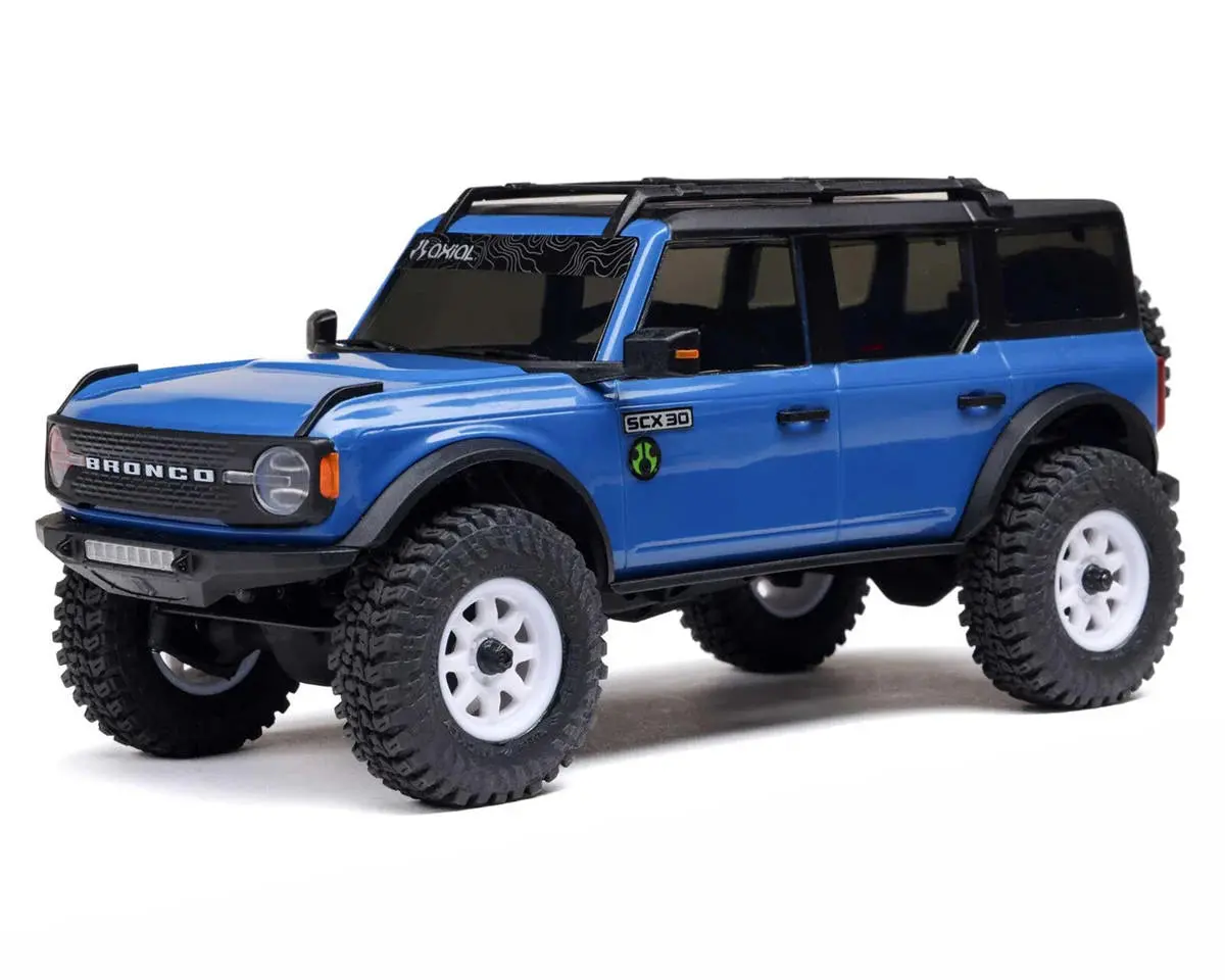 Axial Scx30 Ford Bronco 1/30 4Wd Rtr Scale Mini Crawler W/2.4Ghz Radio, Battery & Charger 1