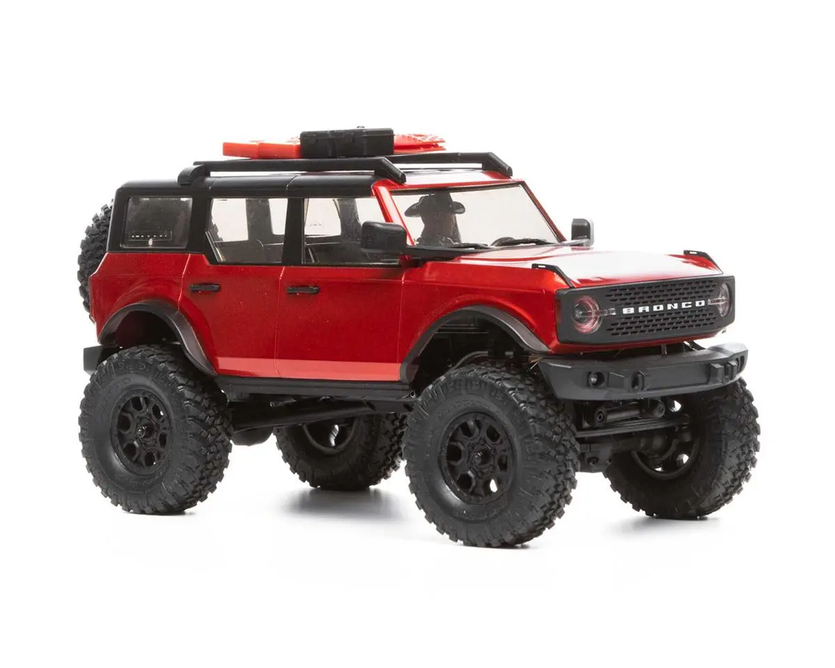 Axial 1/24 Scx24 Ford Bronco 4Wd Rock Crawler Brushed Rtr (Red) 1