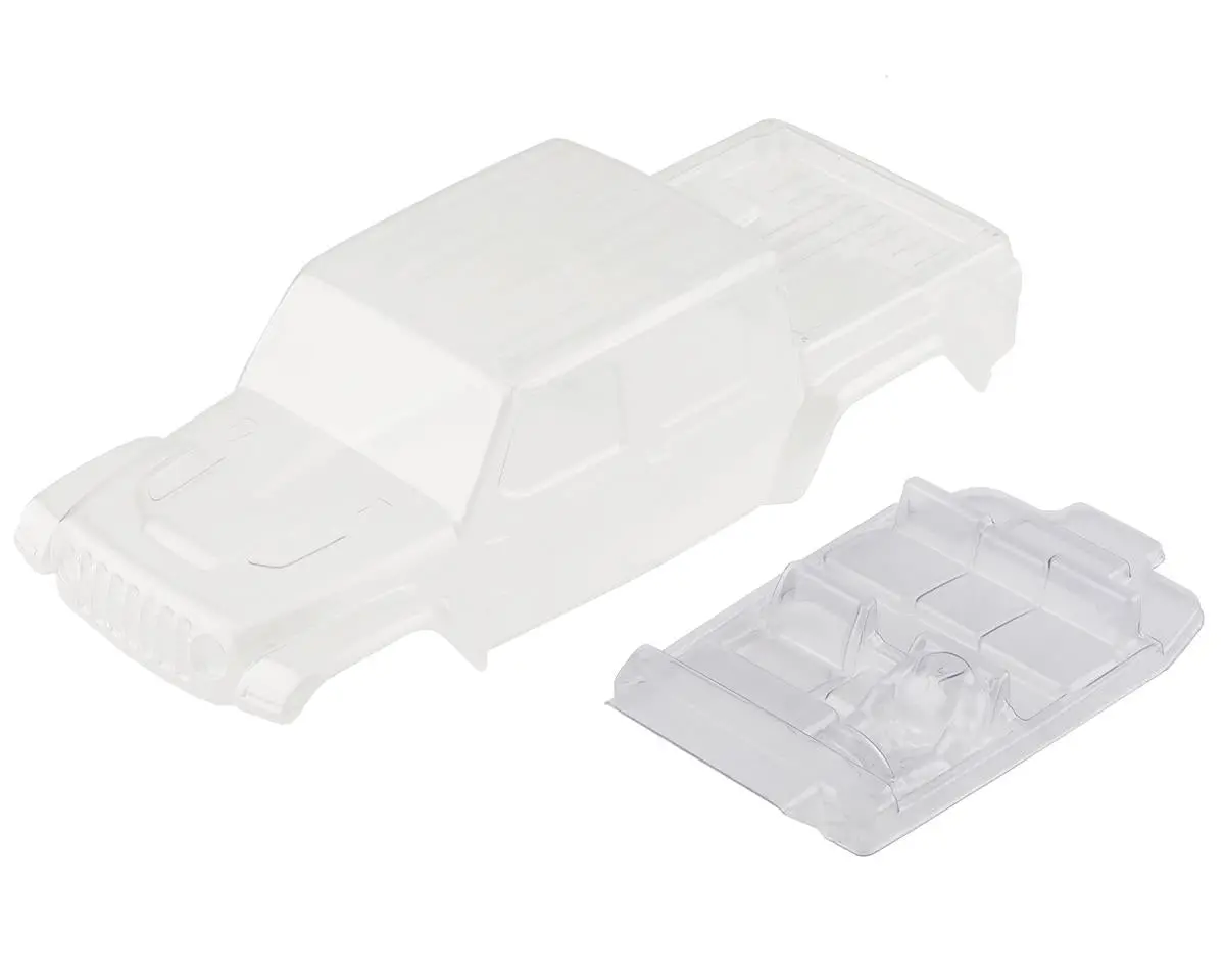Axial Scx24 Jeep Jt Gladiator Body Set (Clear) 1