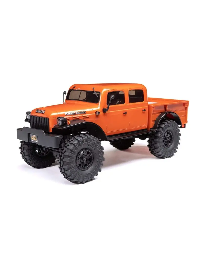 1/24 Scx24 Dodge Power Wagon 4Wd Rock Crawler Brushed Rtr, Orange (Extra Battery Dynb0012) - Axi00007t1 1