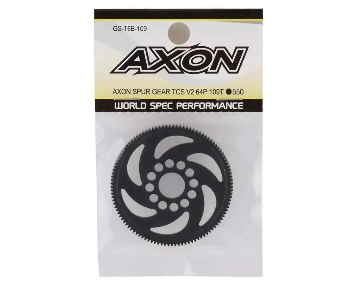 Axon Tcs V2 64P Spur Gear (109T) - Axogs-T6b-109 2