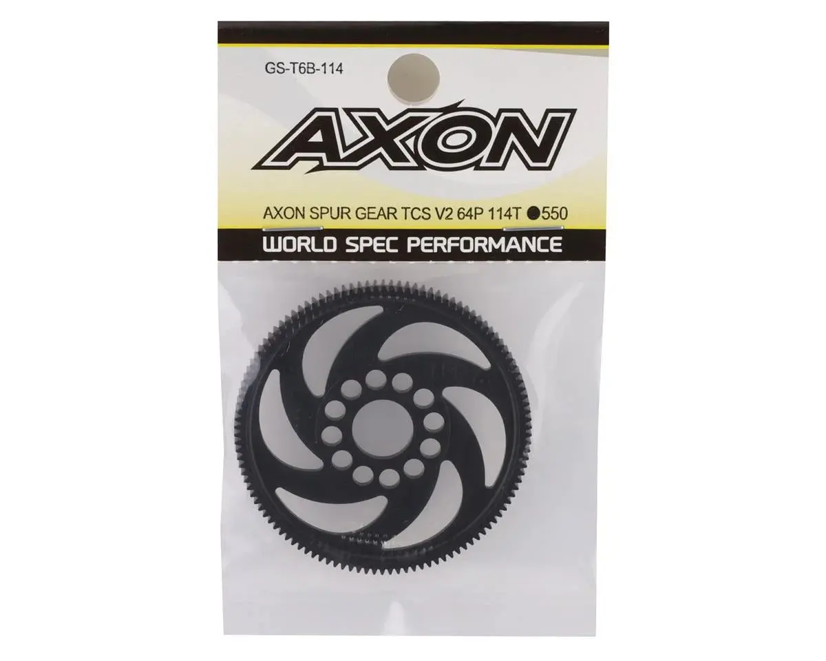 Axon Tcs V2 64P Spur Gear (114T) - Axogs-T6b-114 2
