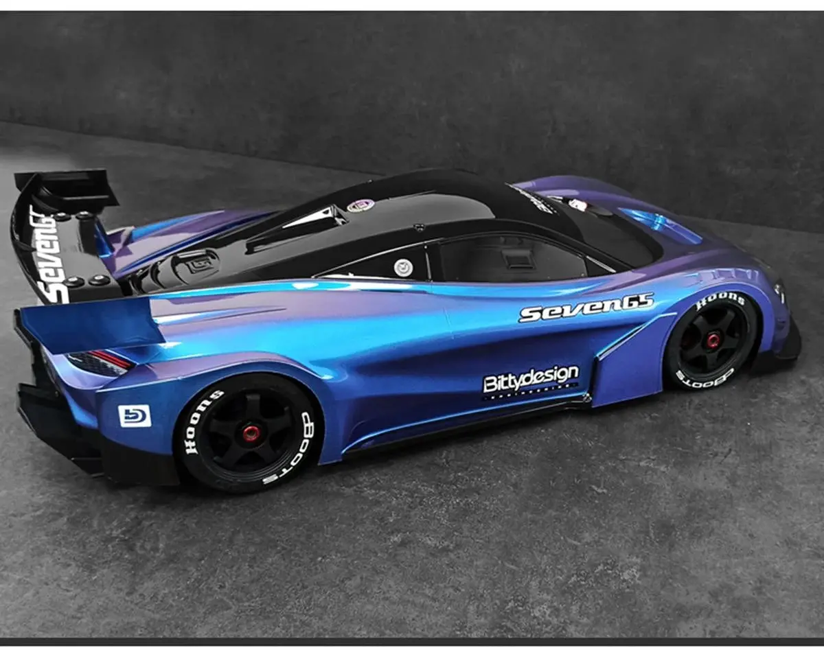 Bittydesign Seven65 1/7 Gt Supercar Body (Clear) (Arrma Infraction/Limitless) - Bdygt7-S65o 1