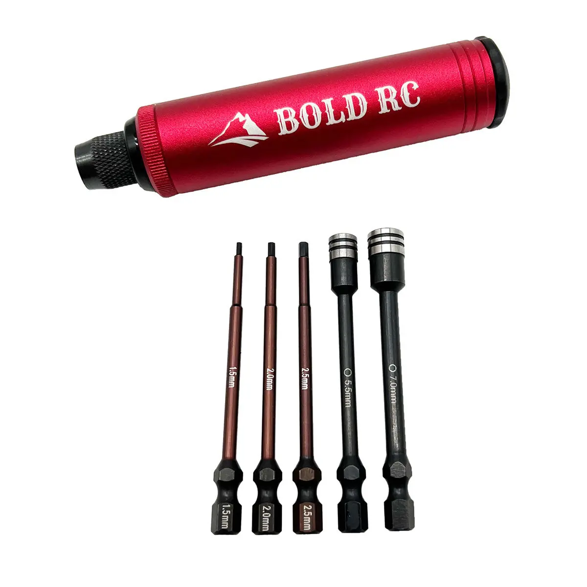 Trail 1/4" Pocket Driver 5 Tip Set & Aluminum Handle 1