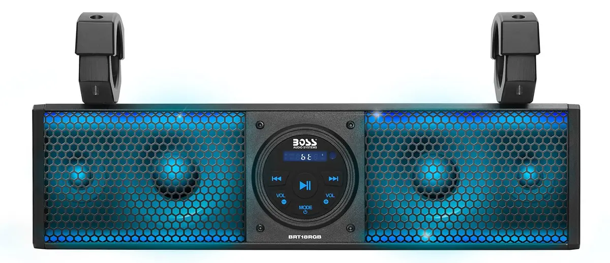 Boss Audio 18" Riot Sound Bar With Rgb Lighting Brt18rgb - 4 Speakers For Atv And Utv 1