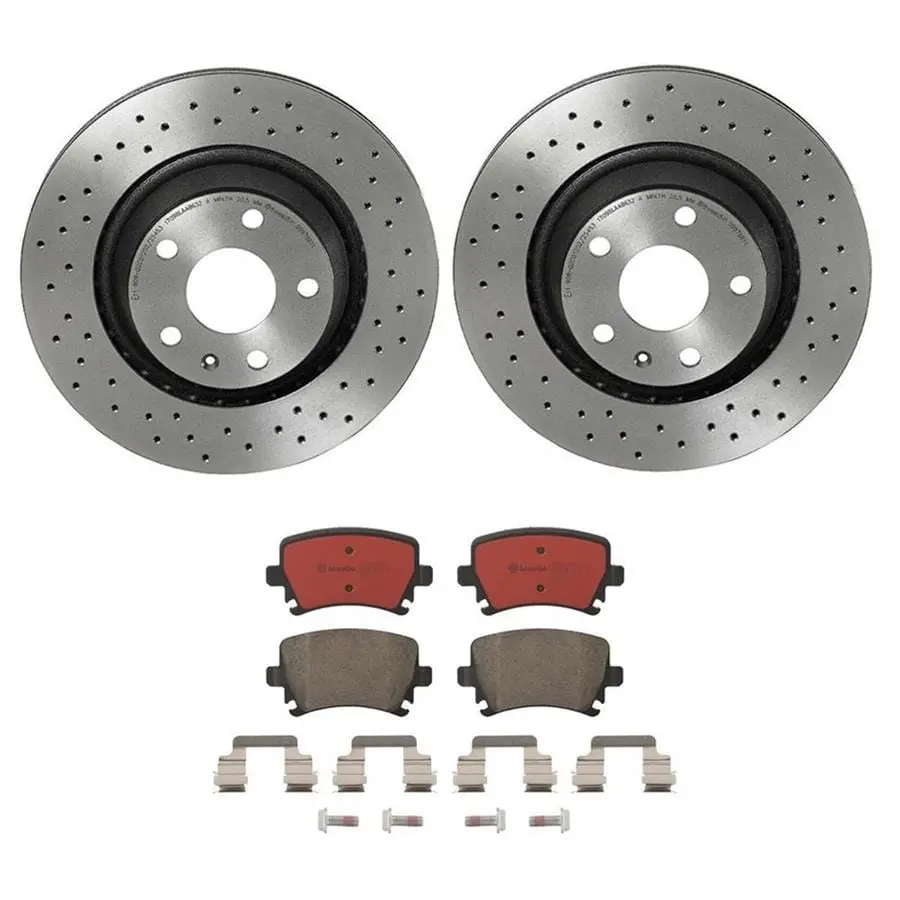 Brembo Premium Brake Pad And Rotor Kit – Direct-Fit Replacement System 1