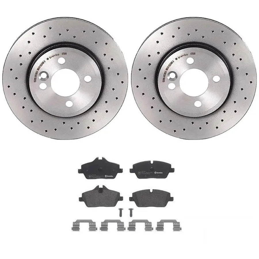 Brembo Ktx4020 Brake Kit – Comprehensive Front Axle Pad And Rotor Package 1