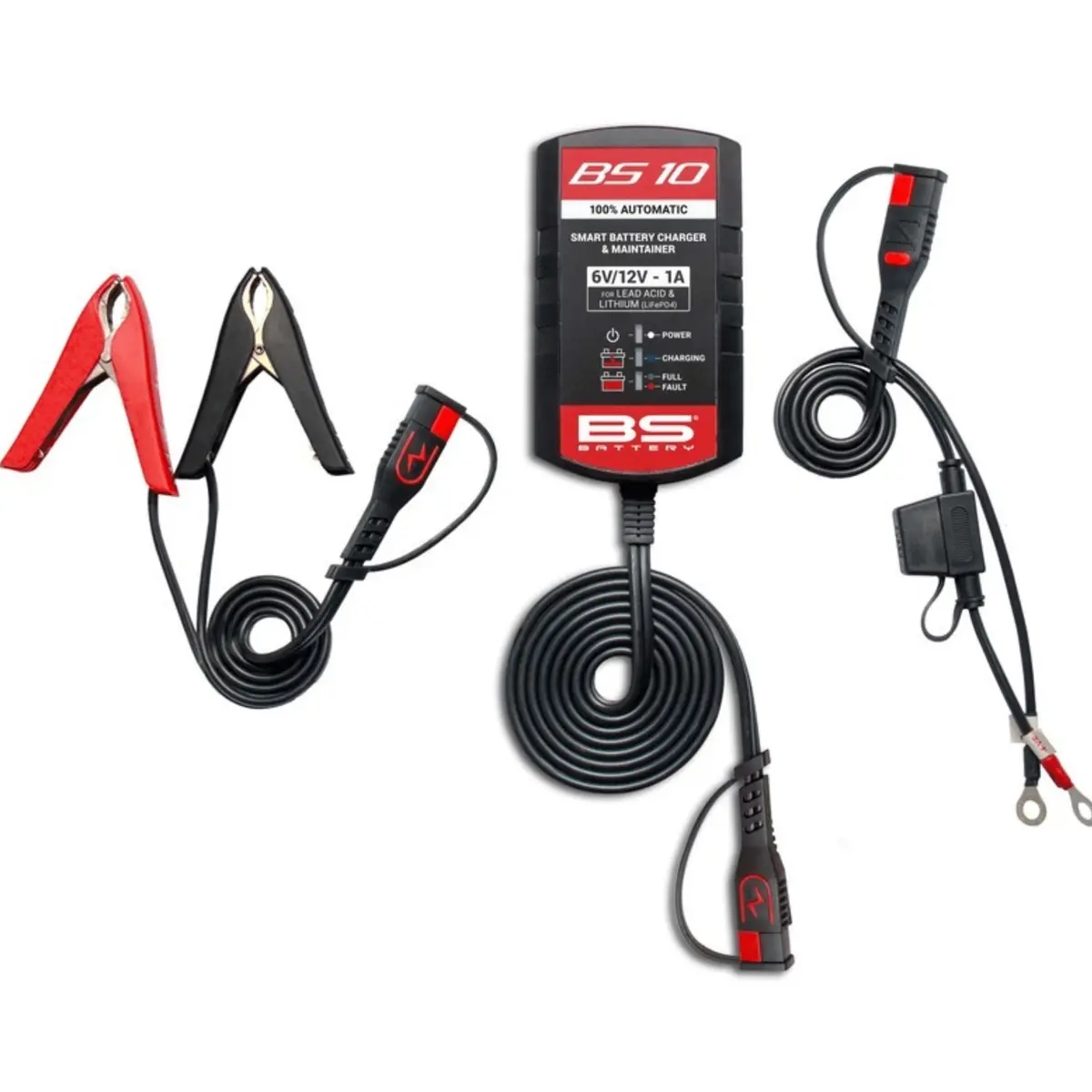 Bs Battery Bs10 Smart Battery Charger / Maintainer 12V Lead-Acid Or 12.8V Lithium Battery - 700571 1