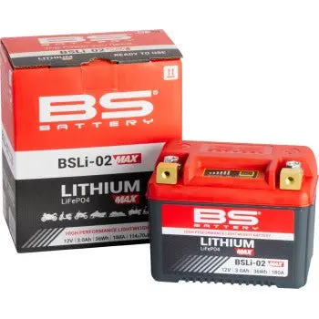 Bs Battery Lightweight Lithium Battery - Bsli-02 Max - 360115 - Kawasaki Kx250f / Kx450f 1