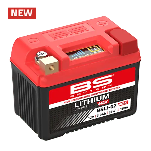 Bs Battery - Lithium Max Lifepo4 Battery - Bsli-02 - Honda Crf110f, Crf125f, And Crf125fb 1