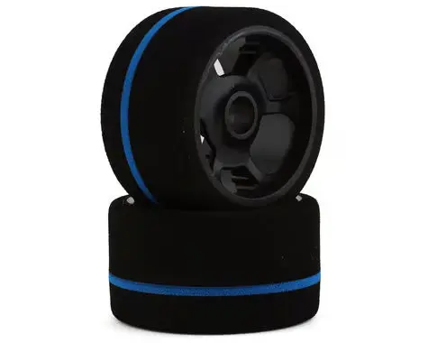 Bsr Racing 1/12 Front Mounted Foam Tires (2) (Blue Stripe) 1