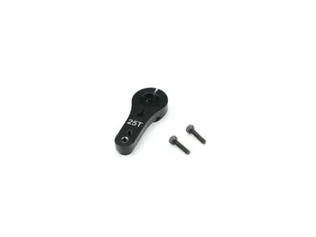 Carisma - Aluminum Clamping Servo Arm, 25 Tooth, Black: Sca-1E Series 1