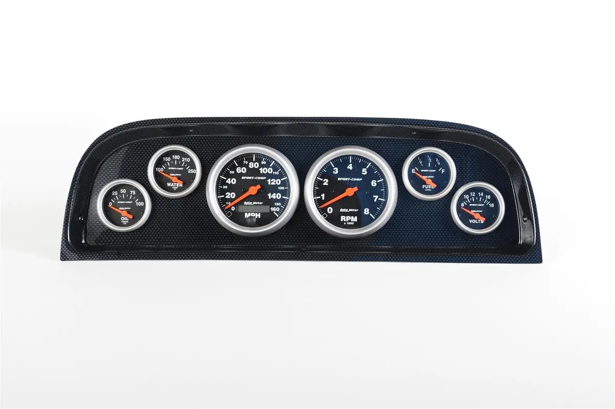 Classic Thunder Road Instrument Panel W/ Autometer Gauges (107601113) 1