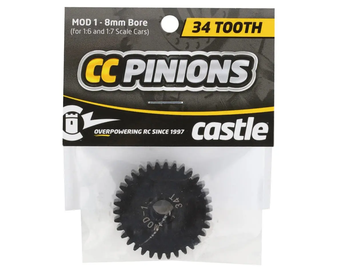 Castle Creations Mod 1 Pinion Gear W/8Mm Bore (34T) - Cse010-0065-33 2