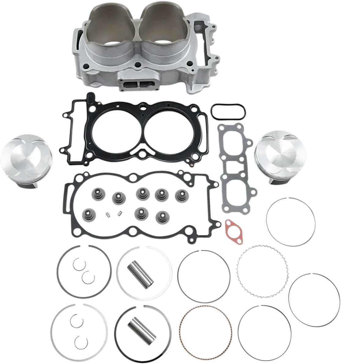 Cylinder Works - Cw60007k02-1 - 93Mm Cylinder Kit W/ Piston & Gaskets For Polaris Rzr Ranger 900 1